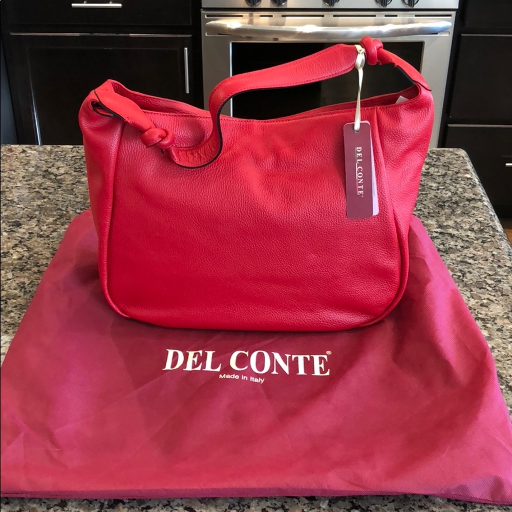 NWT Del Conte leather purse